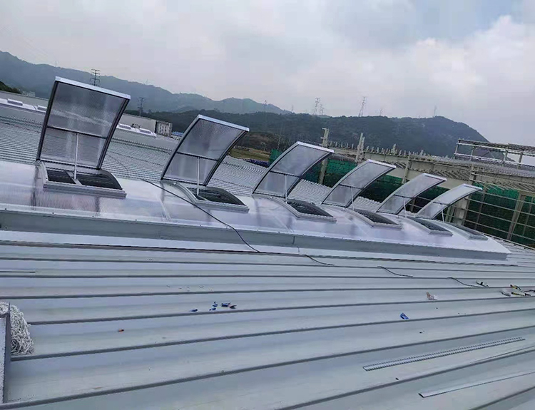 圆拱形电动采光排烟天窗